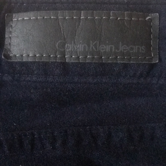 Calvin Klein Jeans navy blue corduroy leggings pants size 6 - Picture 2 of 6